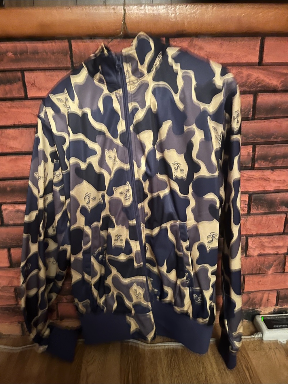 RipNDip Nermal Cat Print Zip-Up Jacket